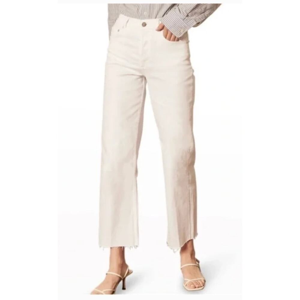 Boyish Mikey High Rise Wide Leg Jeans White Size 31
